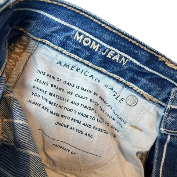 American  Eagle Striped Mom Jean 0R - Picture 12 of 12